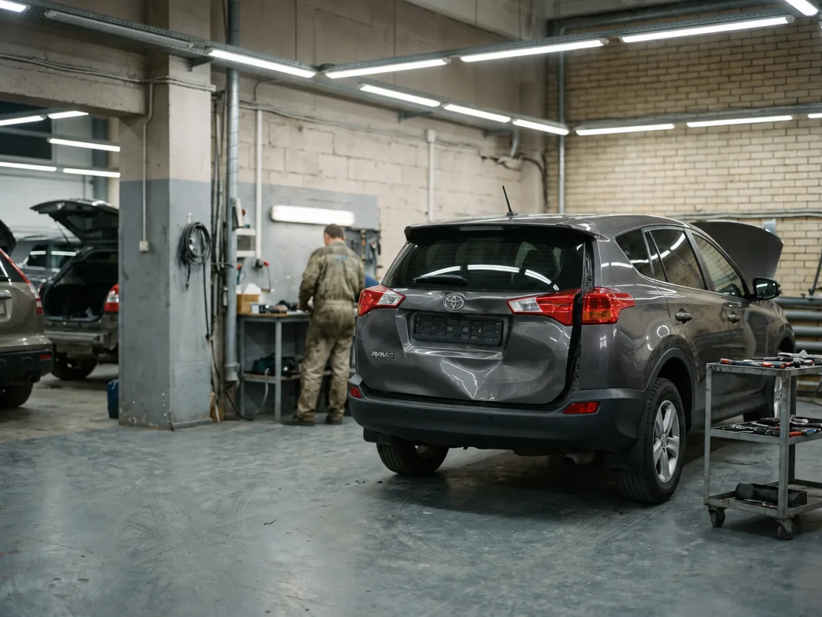 До ремонта — Toyota RAV4 — ремонт двери багажника
