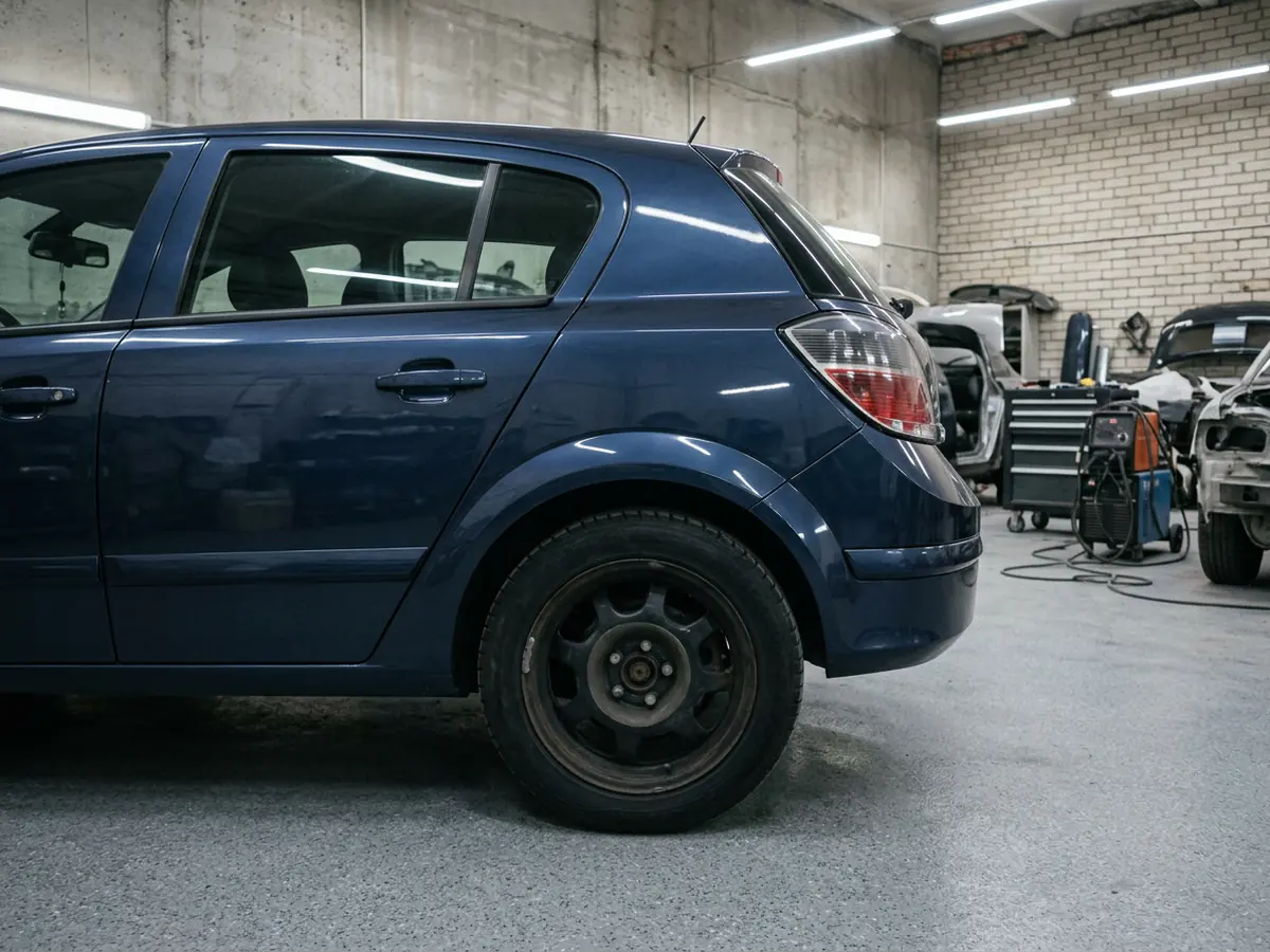 Opel Astra — ремонт задней арки